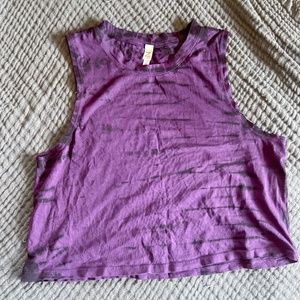 Z by ZELLA Mia Purple Tie Dye Crop Tank